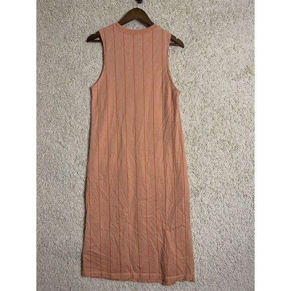 Air Jordan (Her)itage Pink Striped Loose Fit Midi Dress Womens XS Shift Pullover - Picture 5 of 10